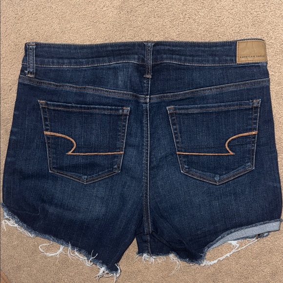 American Eagle Outfitters Dark Blue Jean Shorts - Picture 3 of 9